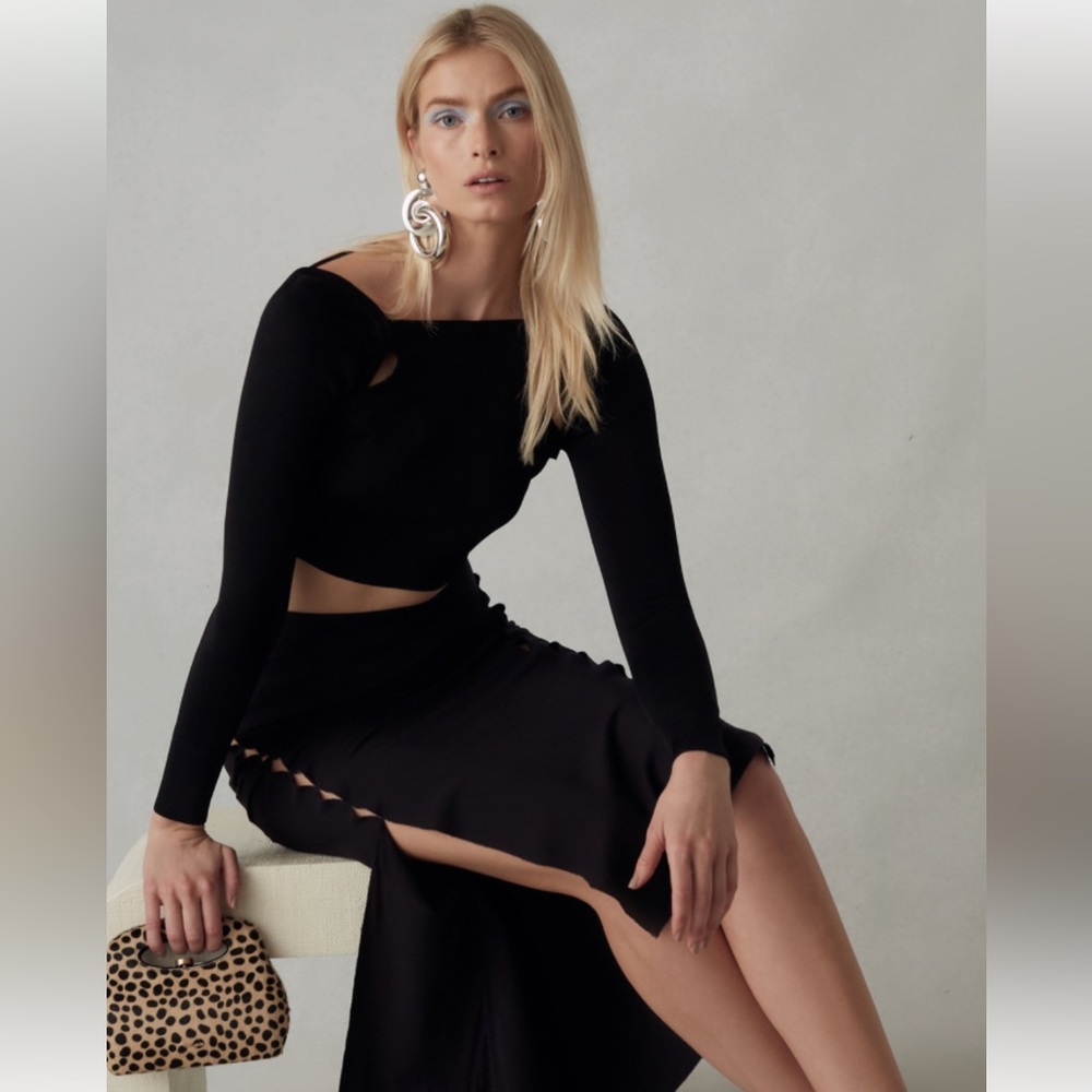 Cult Gaia Aurora Top in Black size Small